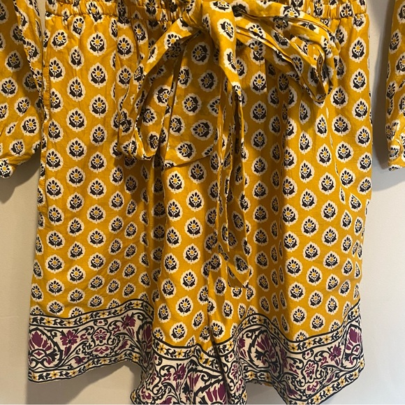 Point Sur J. Crew romper, mustard yellow with navy print - Picture 7 of 10